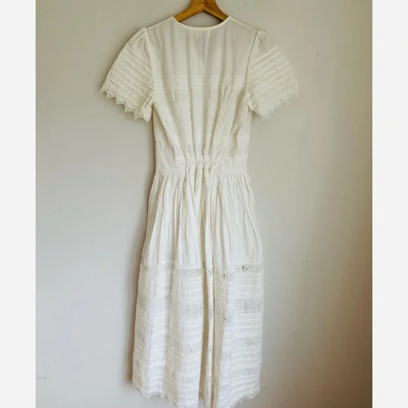NWT Waimari Camila Lace Embroidered Maxi Dress in Pure White - Picture 11 of 13